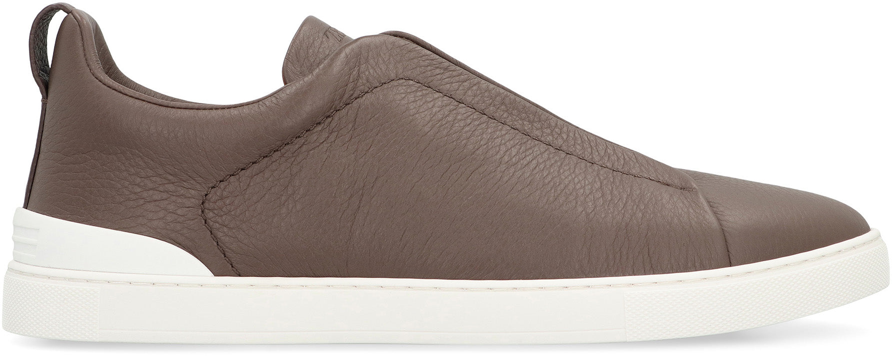 ZEGNA Elegant Slip-On Sneakers with Triple Stitch Design