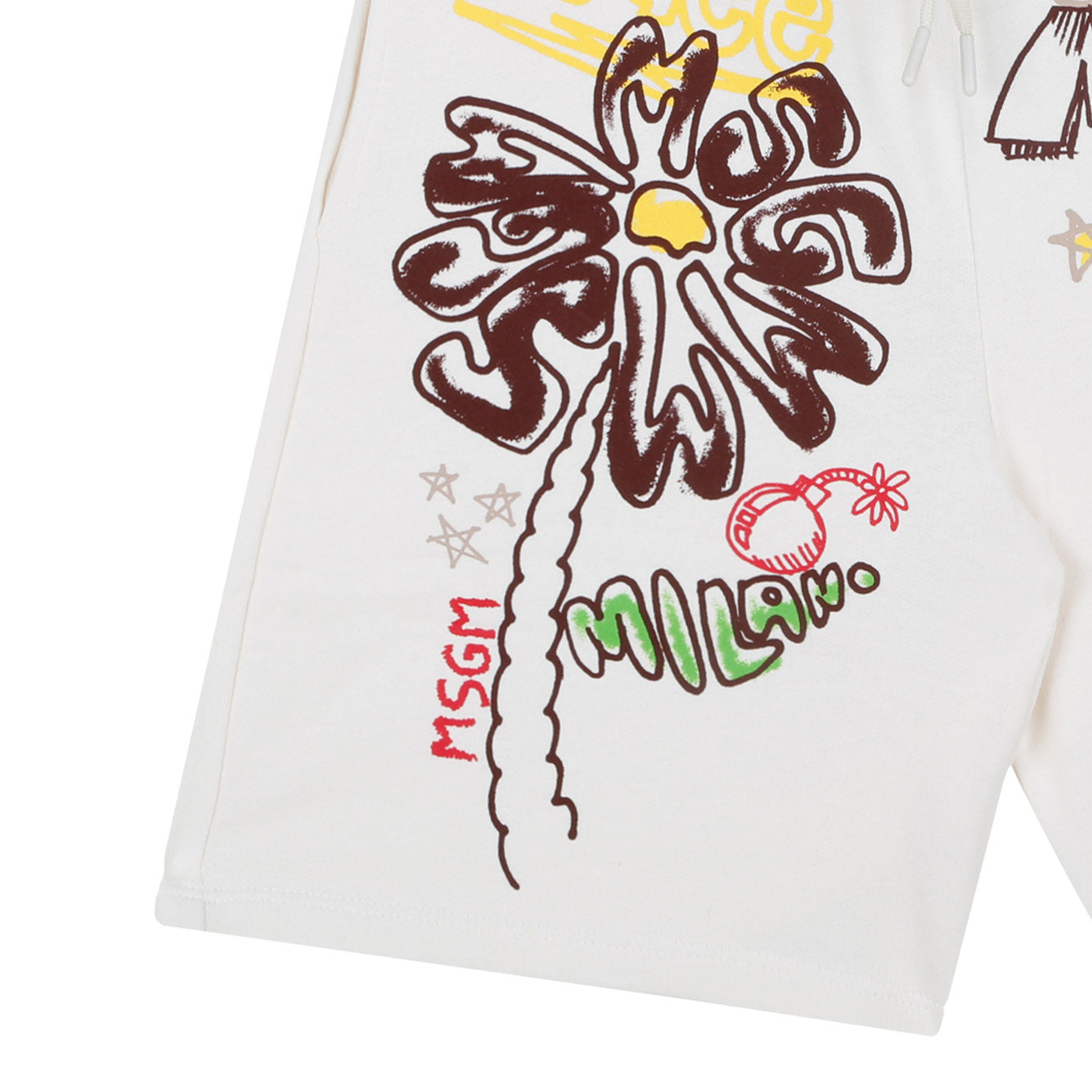 MSGM KIDS Cozy Mini Cotton Shorts for Boys