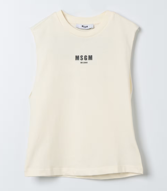 MSGM KIDS Boys' Mini Cotton Top for SS24