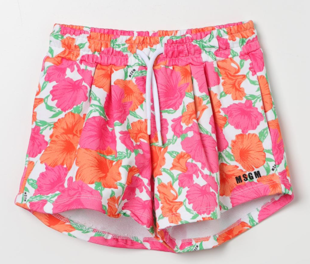 MSGM KIDS Mini Cotton Shorts for Boys - SS24 Collection