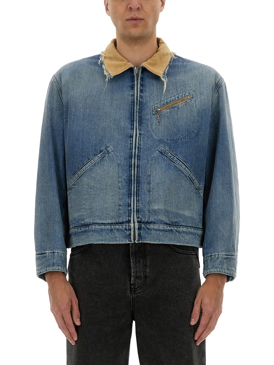 MAISON MARGIELA Denim Cotton Sports Jacket for Men