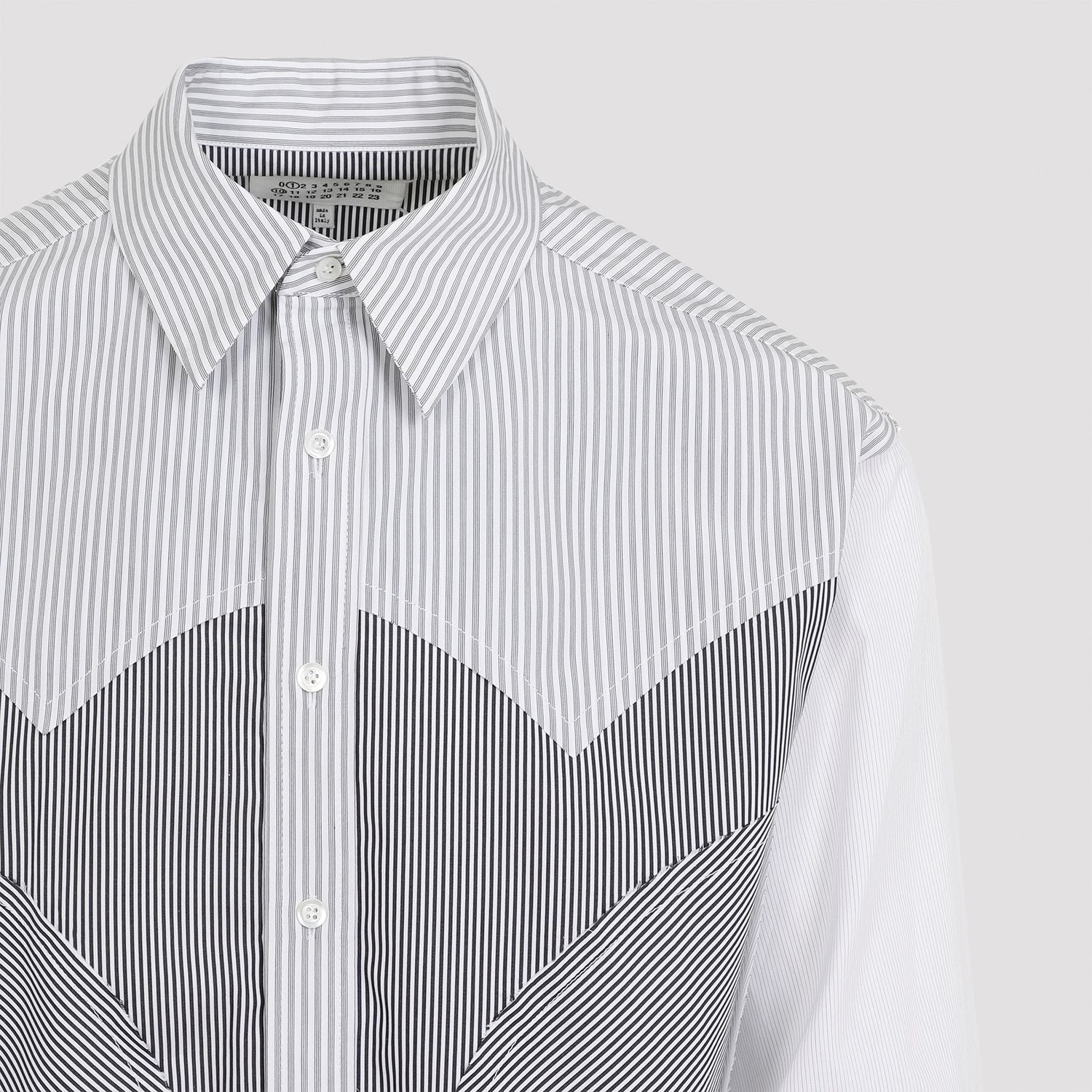 MAISON MARGIELA Patchwork Striped Shirt