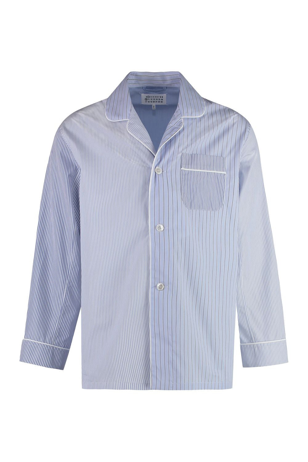 MAISON MARGIELA Striped Cotton Pajama Shirt