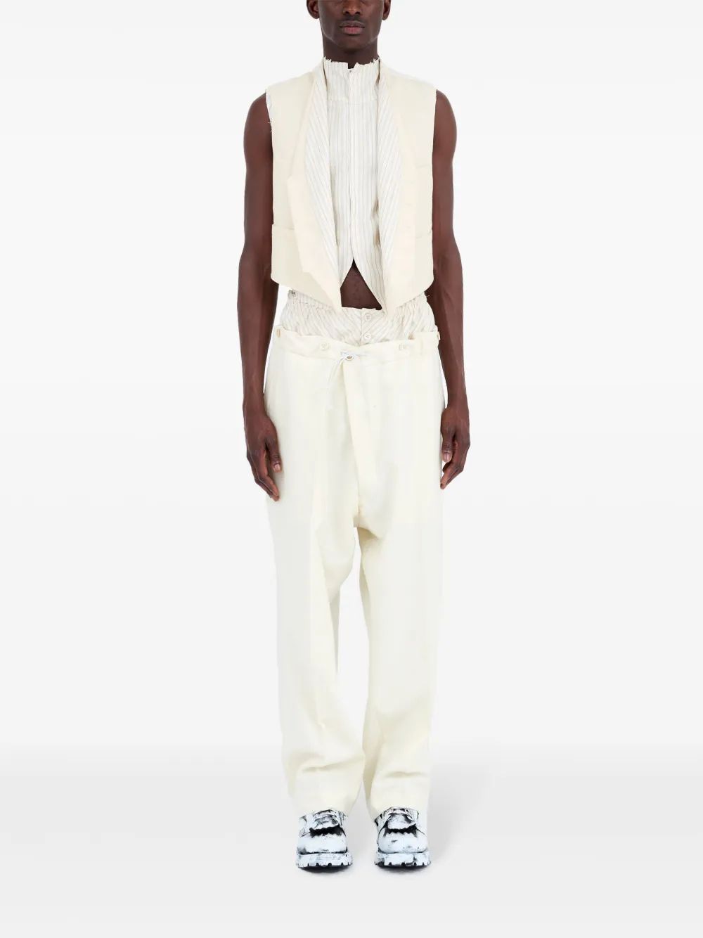 MAISON MARGIELA Striped Panel Waistcoat - SS25 Men's Collection