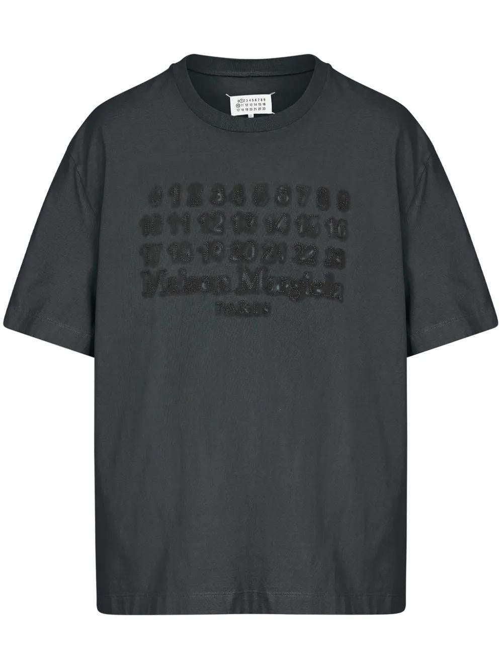 MAISON MARGIELA Embroidered Logo T-Shirt - Size L