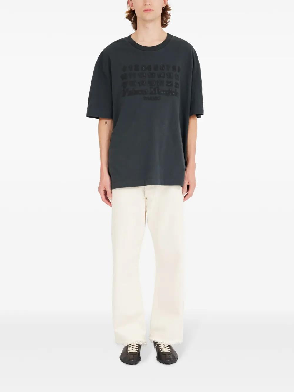 MAISON MARGIELA Embroidered Logo T-Shirt - Size L
