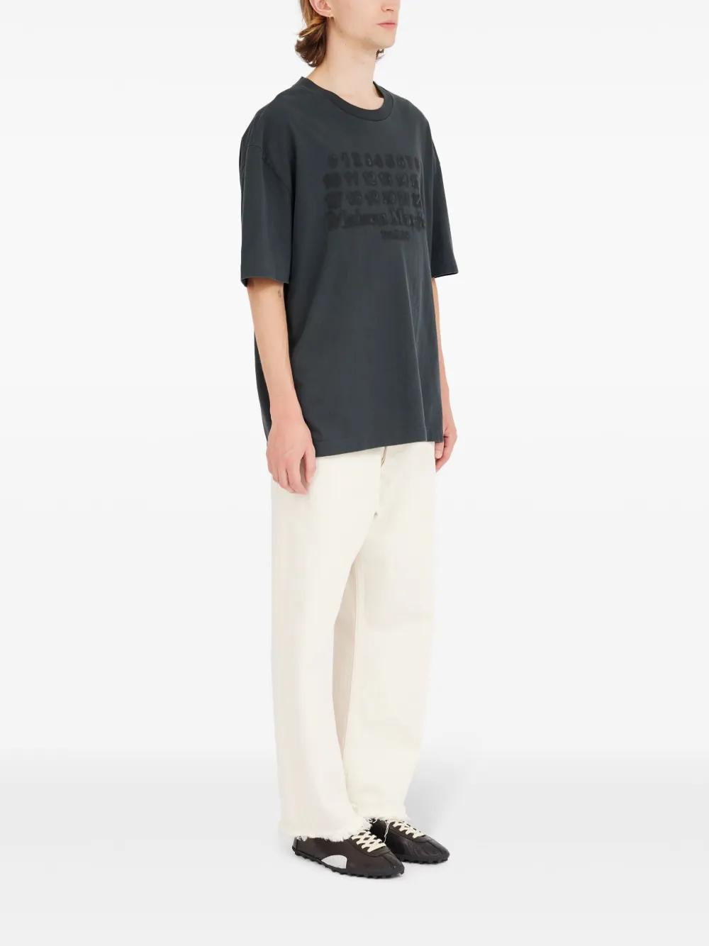 MAISON MARGIELA Embroidered Logo T-Shirt - Size L