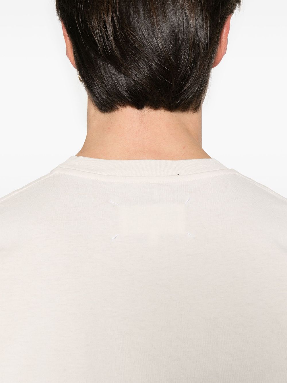 MAISON MARGIELA Cotton T-Shirts and Polos for Men - Shades of Ecru