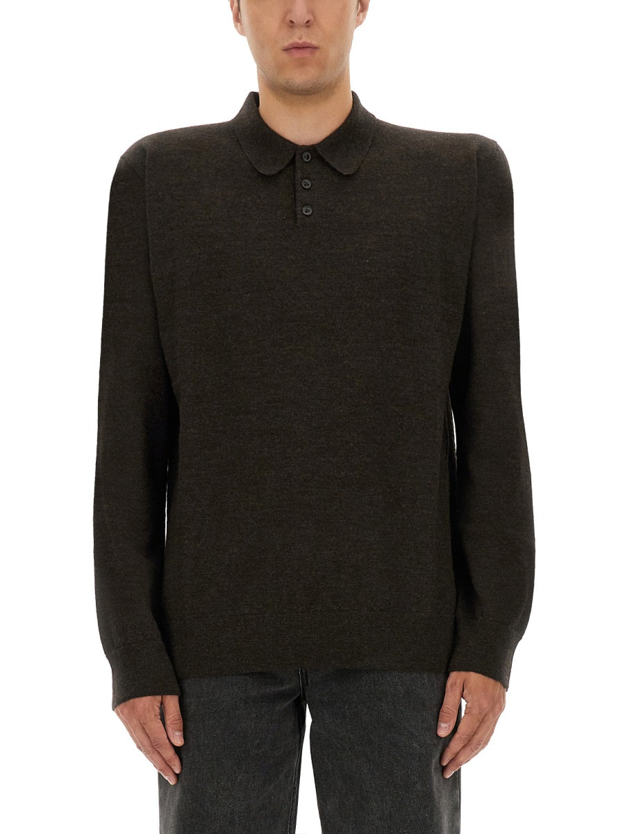 MAISON MARGIELA Classic Wool Polo Shirt for Men - FW25 Collection