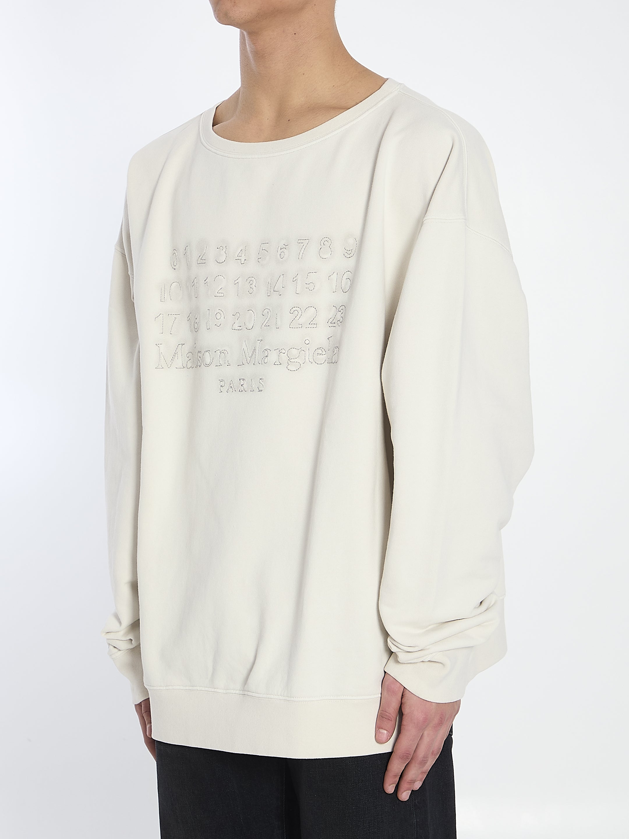 MAISON MARGIELA Relaxed Fit Logo Sweatshirt - Size L