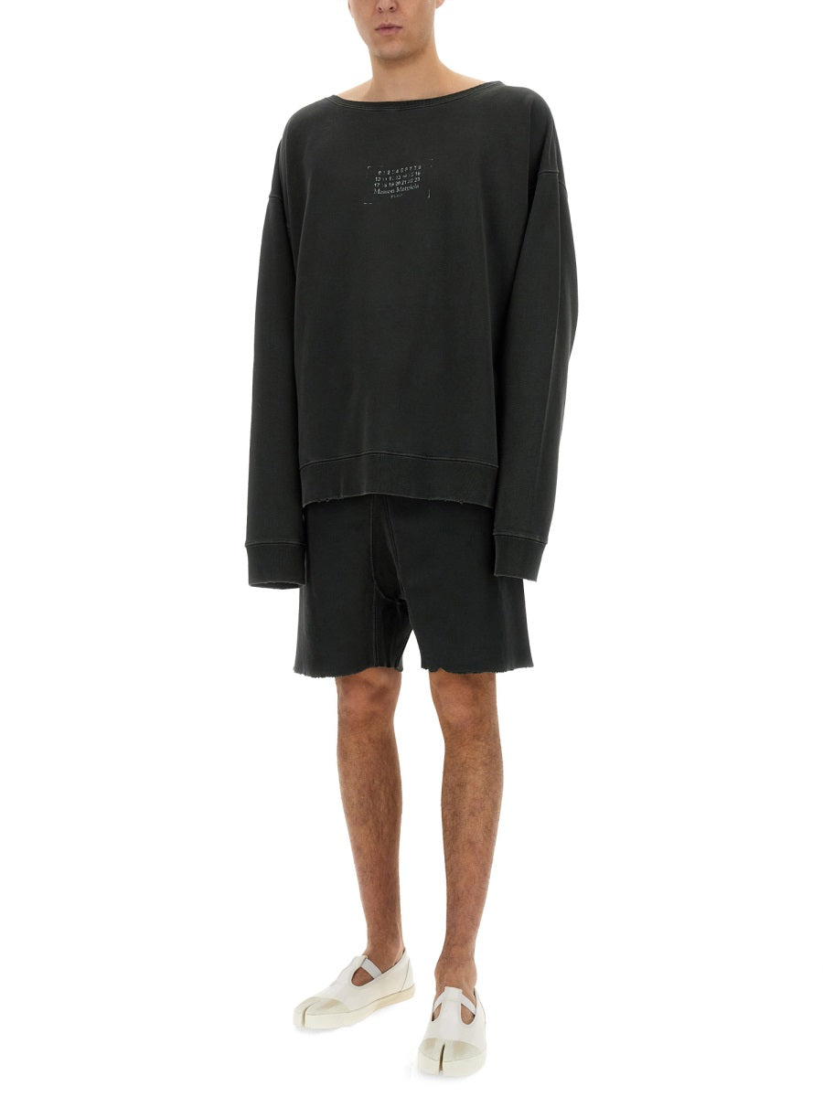 MAISON MARGIELA Loose Fit Logo Sweatshirt - Size L
