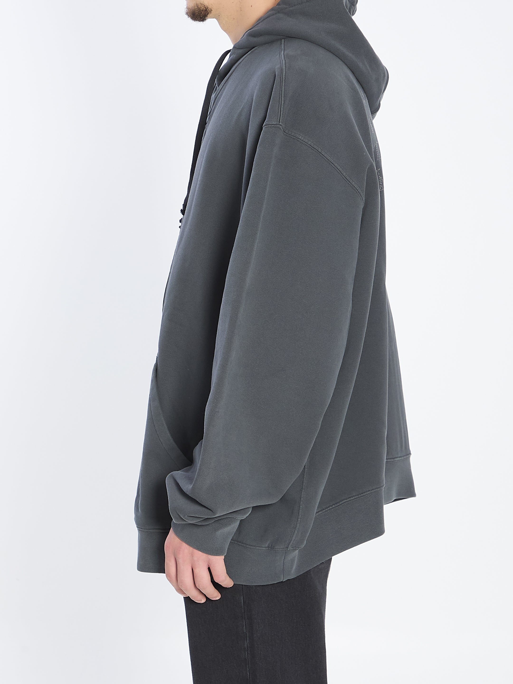 MAISON MARGIELA Men's Oversized Hoodie with Numeric Logo