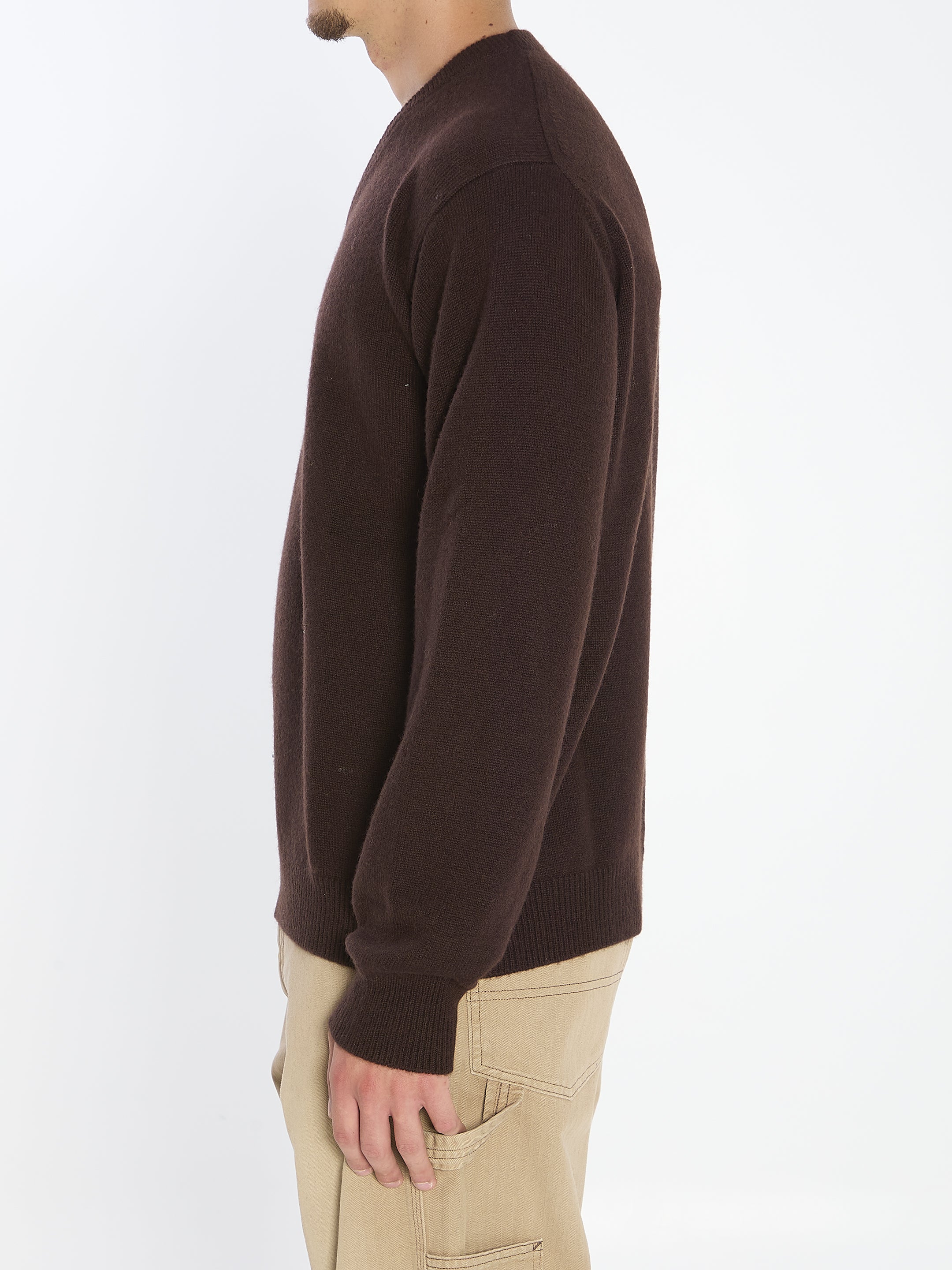 MAISON MARGIELA V-Neck Cashmere Sweater - Regular Fit