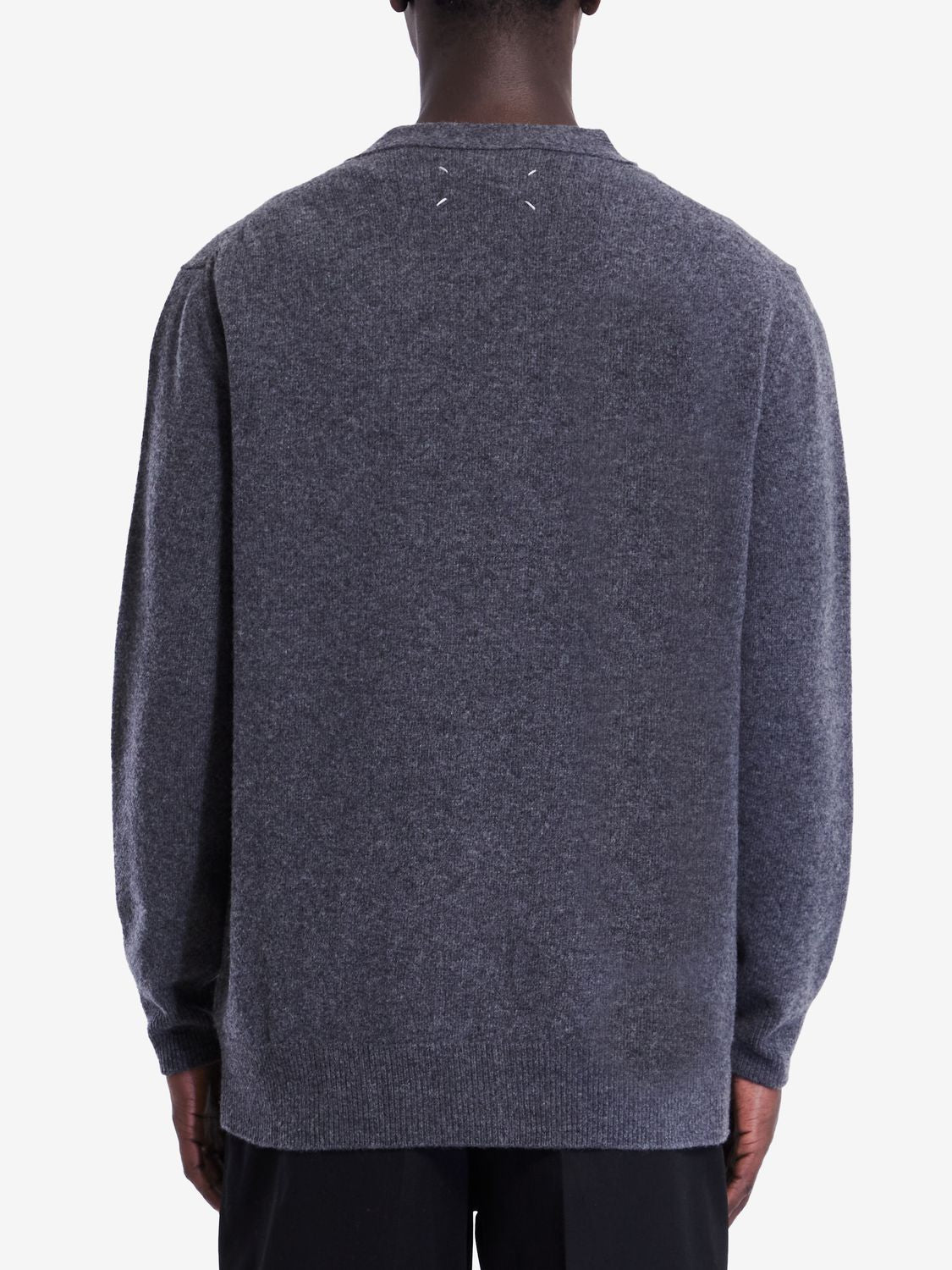 MAISON MARGIELA Wool Cardigan with V-Neckline for Men
