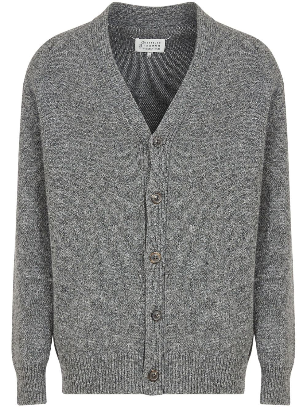 MAISON MARGIELA Wool Cardigan with Button Front Closure - Loose Fit