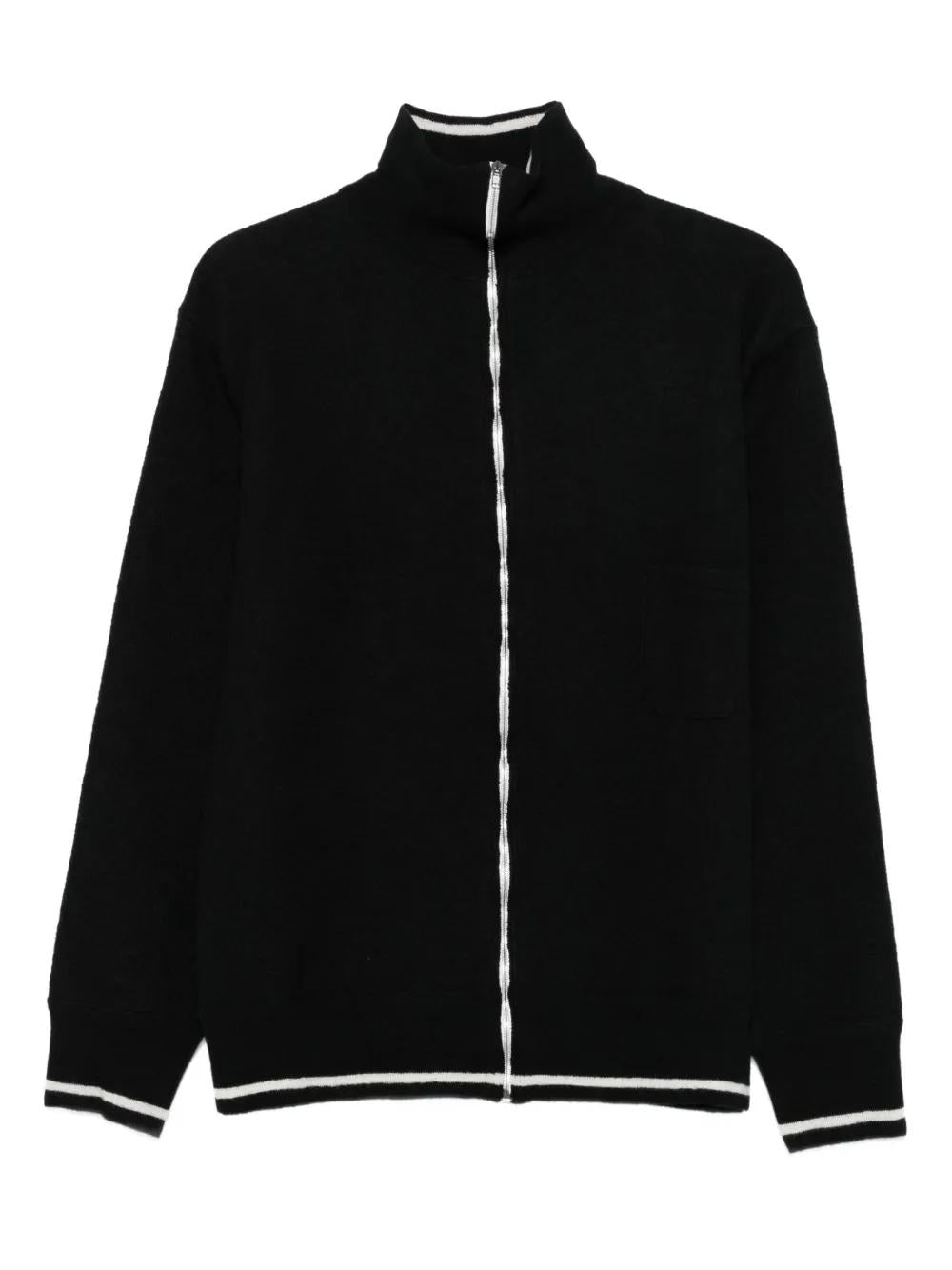 MAISON MARGIELA High-Neck Zip-Front Cardigan