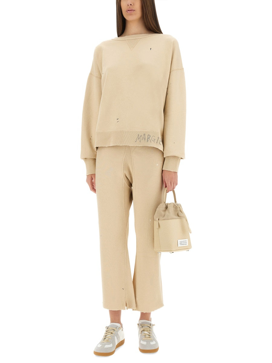 MAISON MARGIELA Relaxed Fit Graffiti Jogger Pants for Women