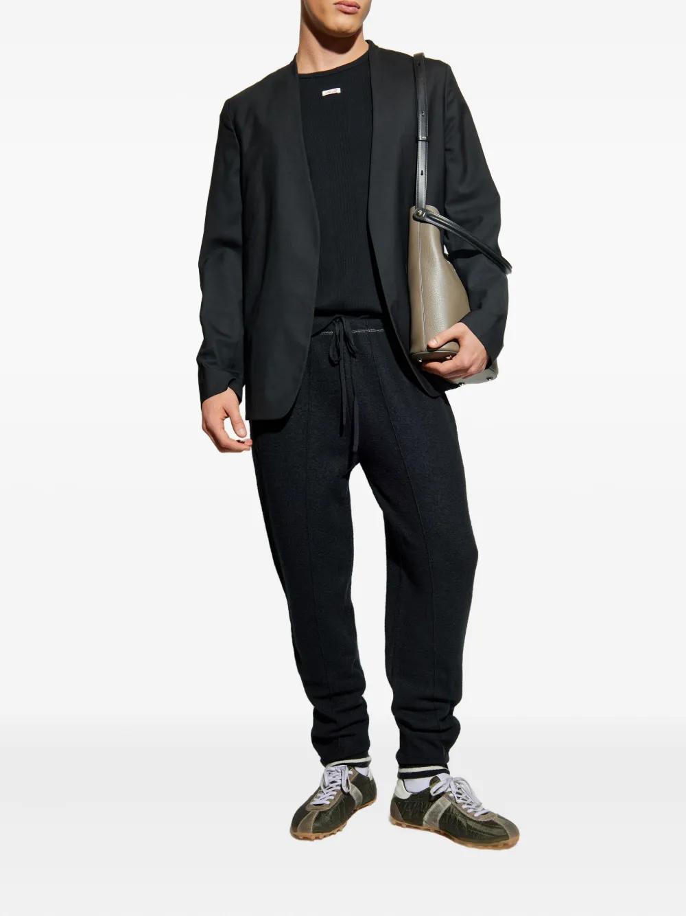 MAISON MARGIELA Wool Trousers with Side Zipper for Men