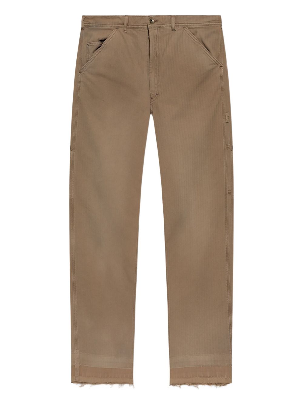 MAISON MARGIELA Classic Herringbone Cotton Trousers - FW25