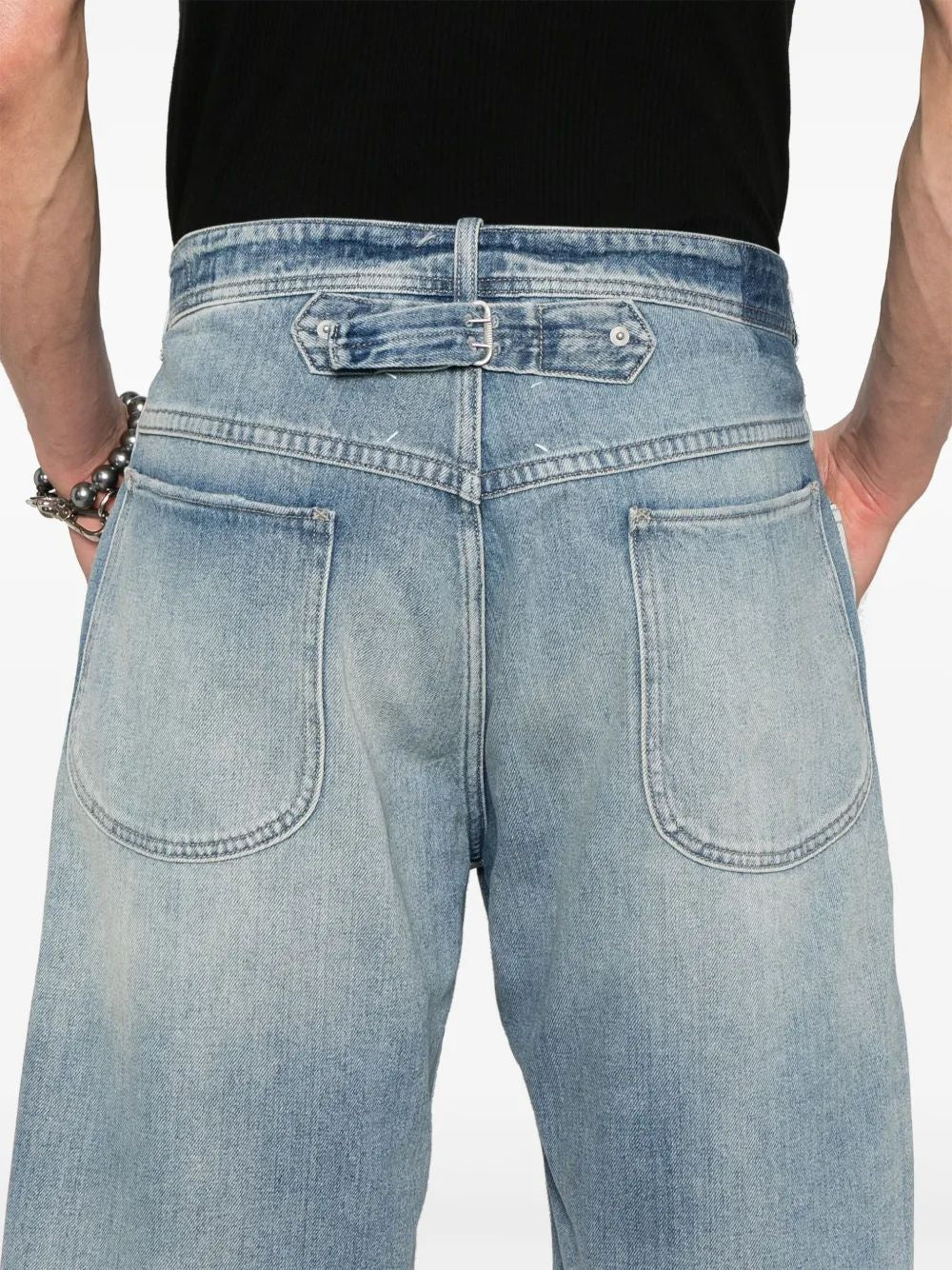 MAISON MARGIELA Cut Off Mini Denim Shorts