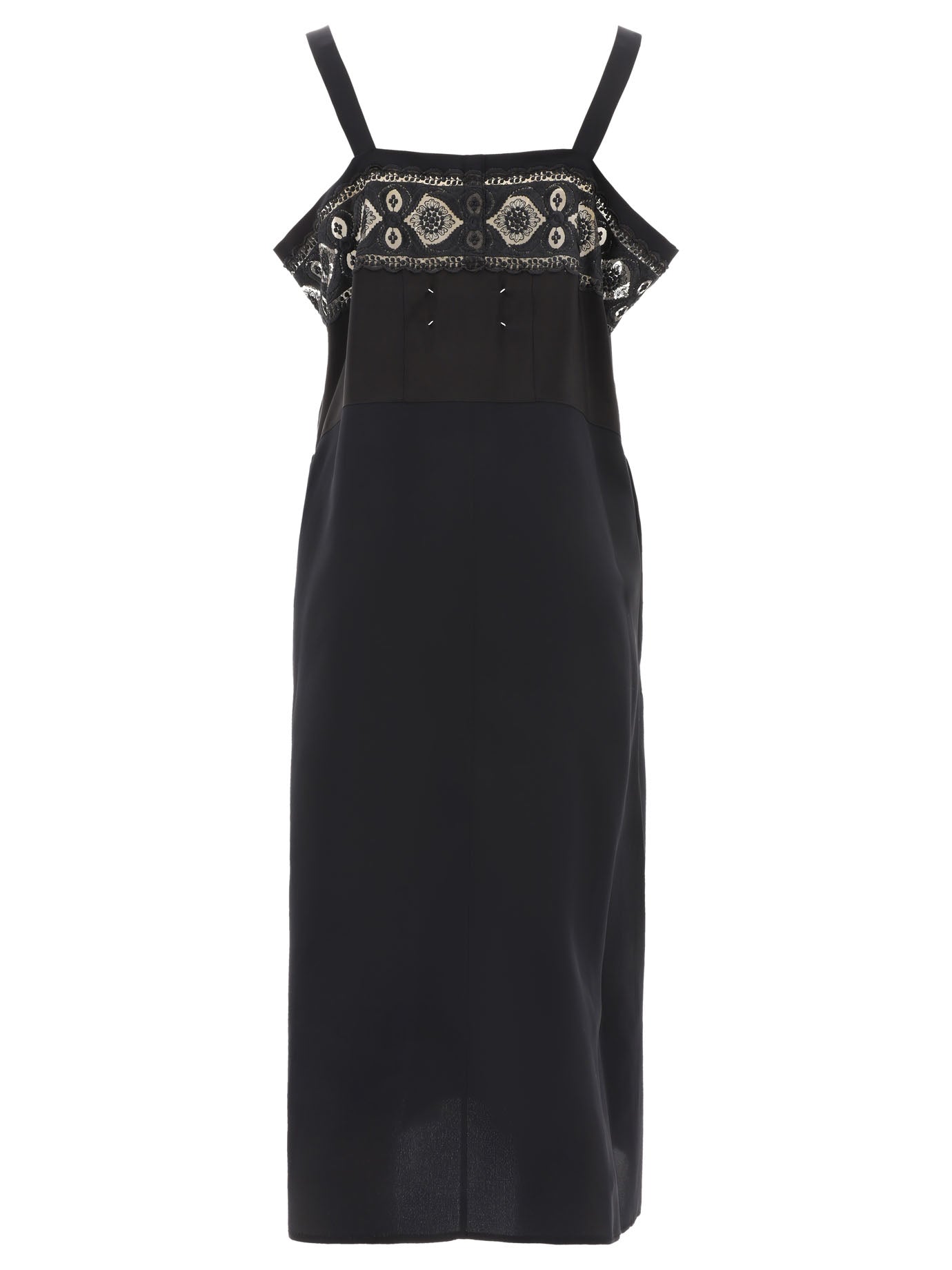 MAISON MARGIELA Embroidered Flared Sleeveless Dress