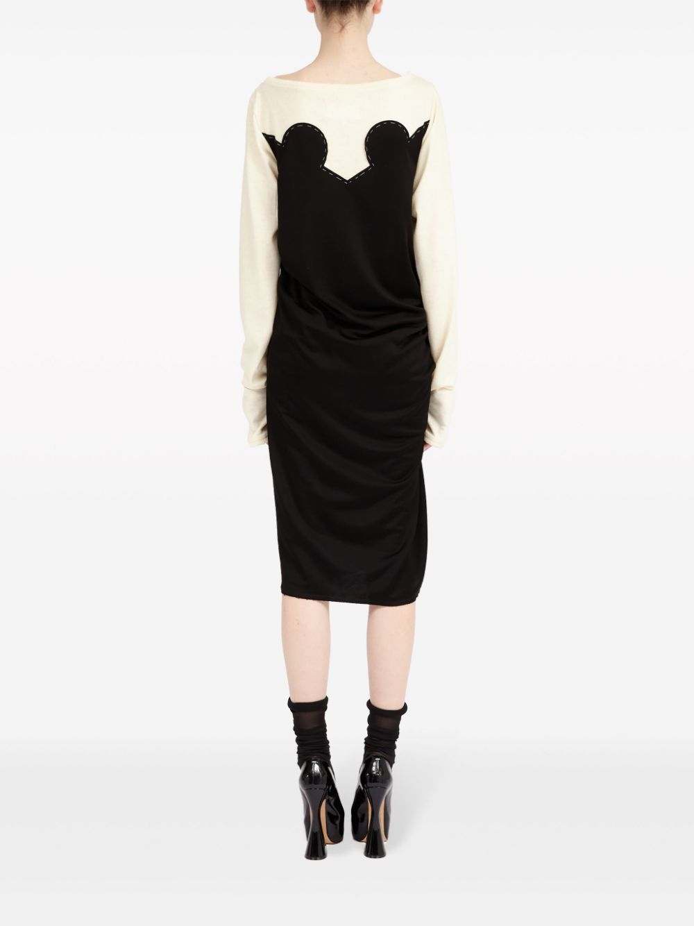 MAISON MARGIELA Cotton Blend Midi Dress