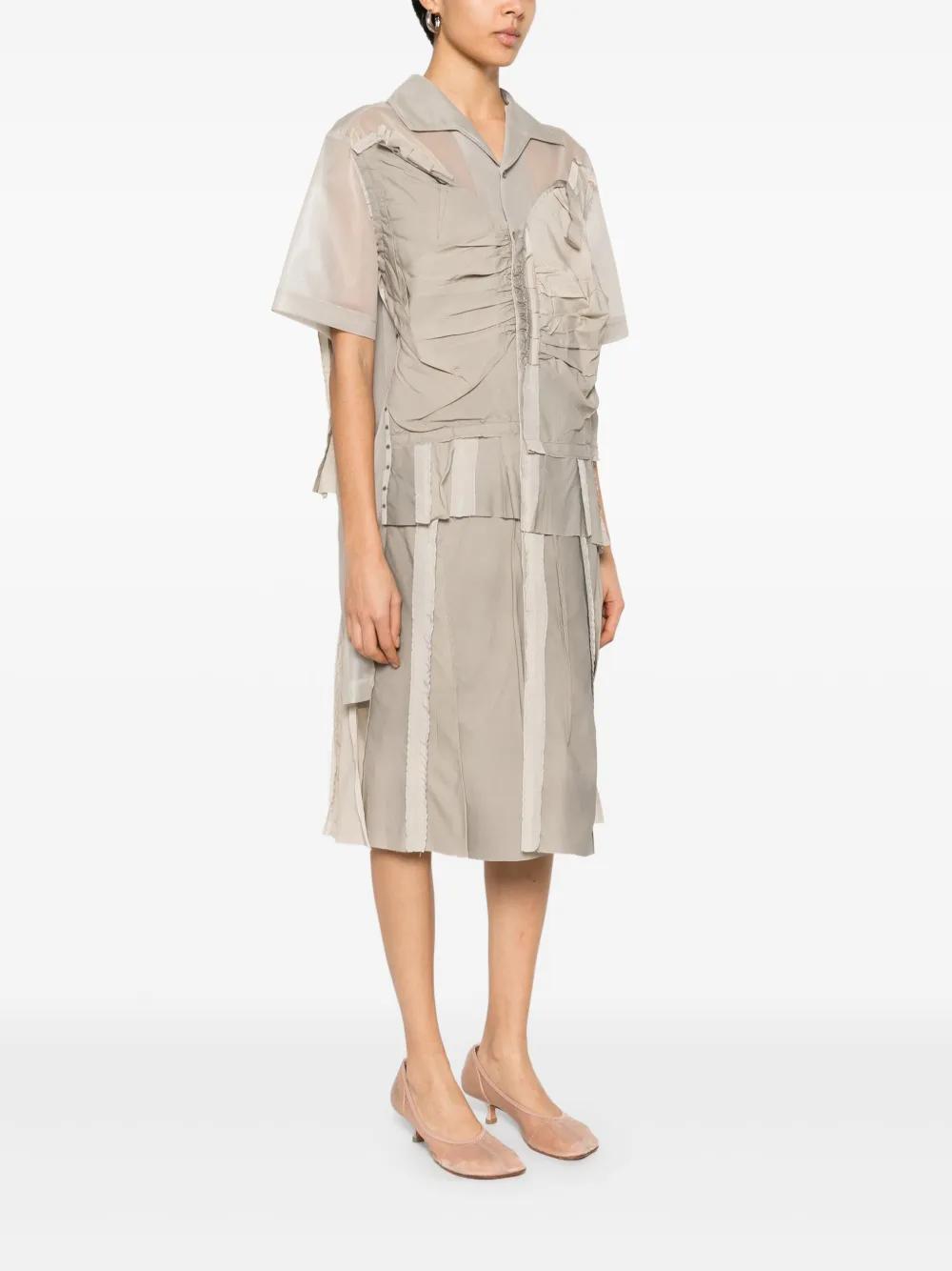 MAISON MARGIELA MIDI MESH SHIRT DRESS