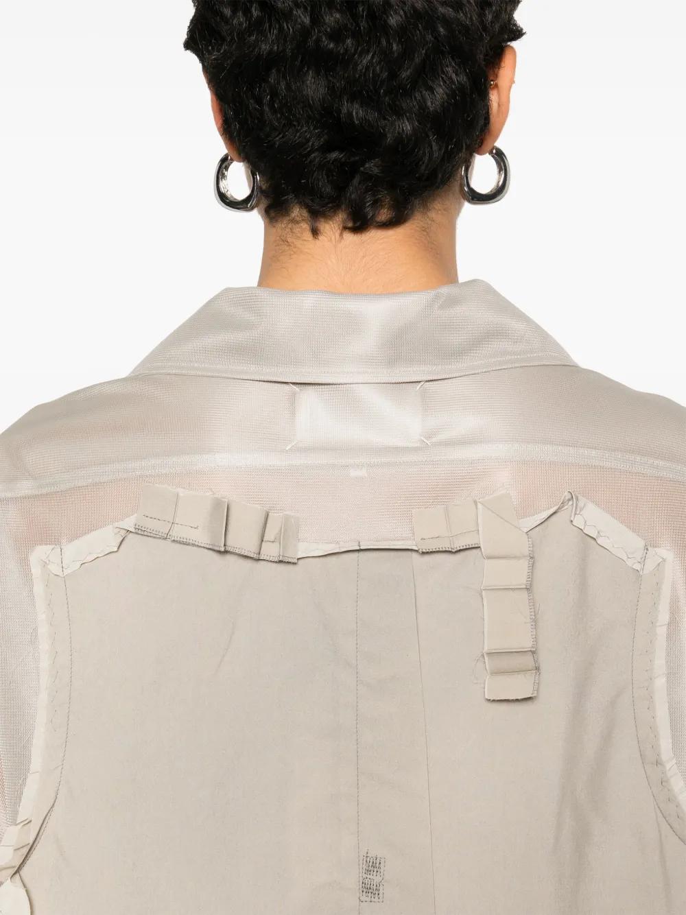 MAISON MARGIELA MIDI MESH SHIRT DRESS