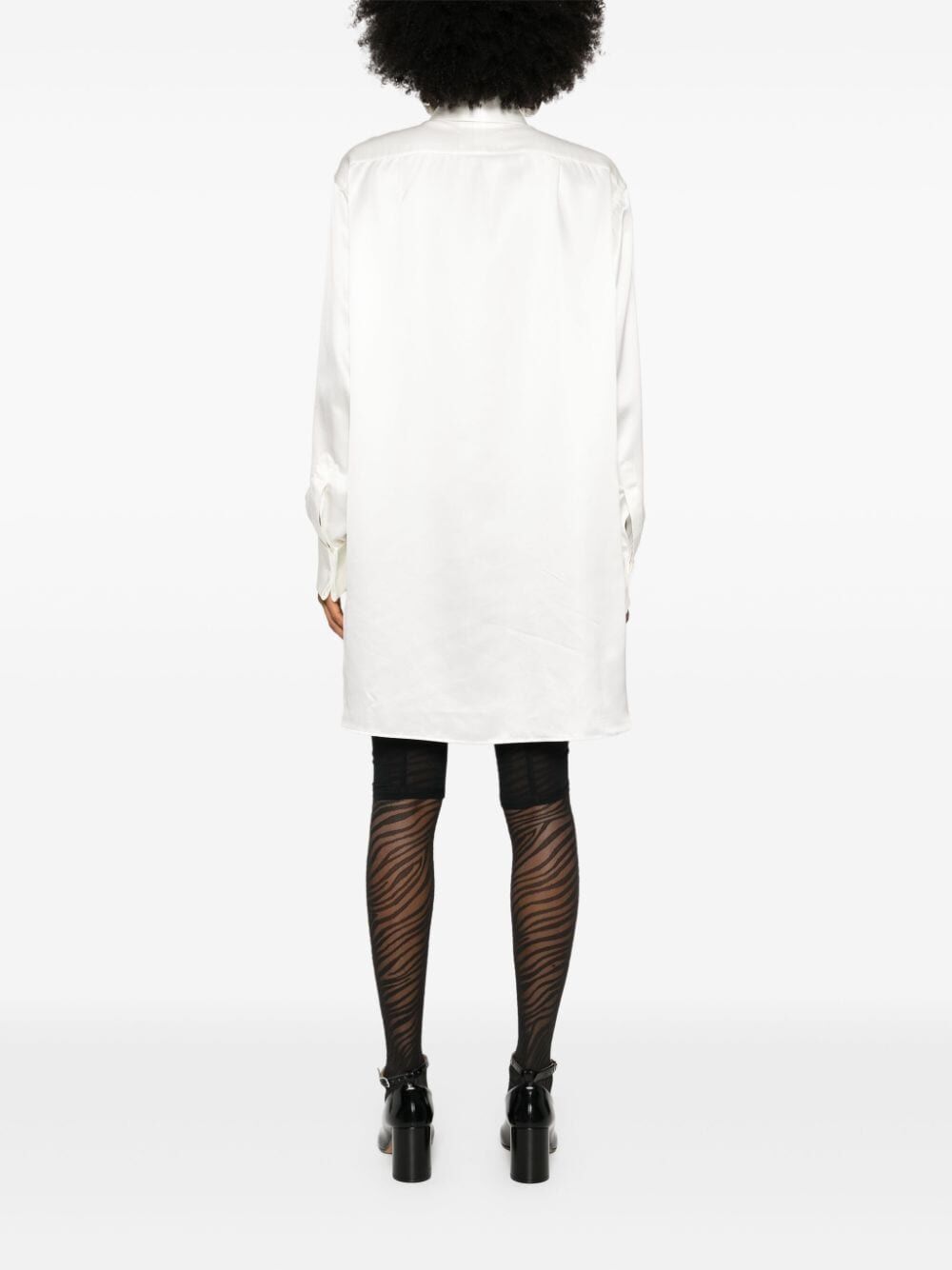 MAISON MARGIELA Elegantly Crafted Long Sleeves Silk Shirt for Women