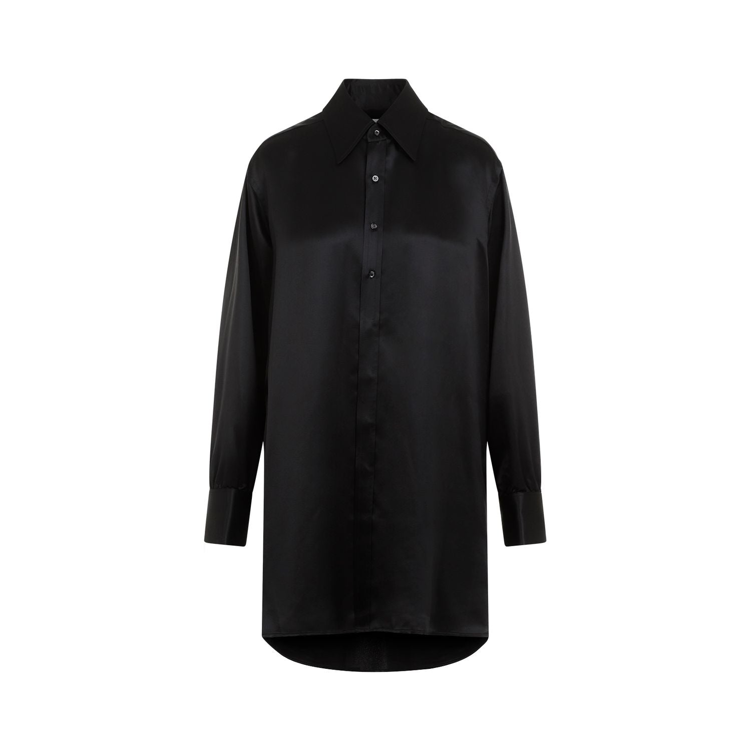 MAISON MARGIELA Long Sleeves Silk Shirt for Women