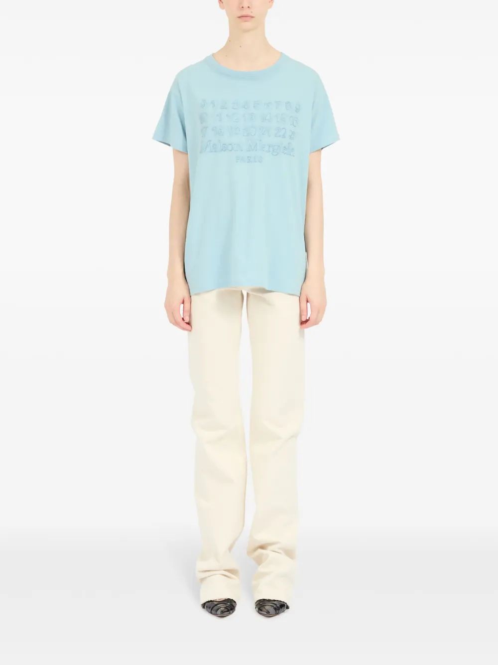 MAISON MARGIELA Logo Print Cotton T-Shirt for Women