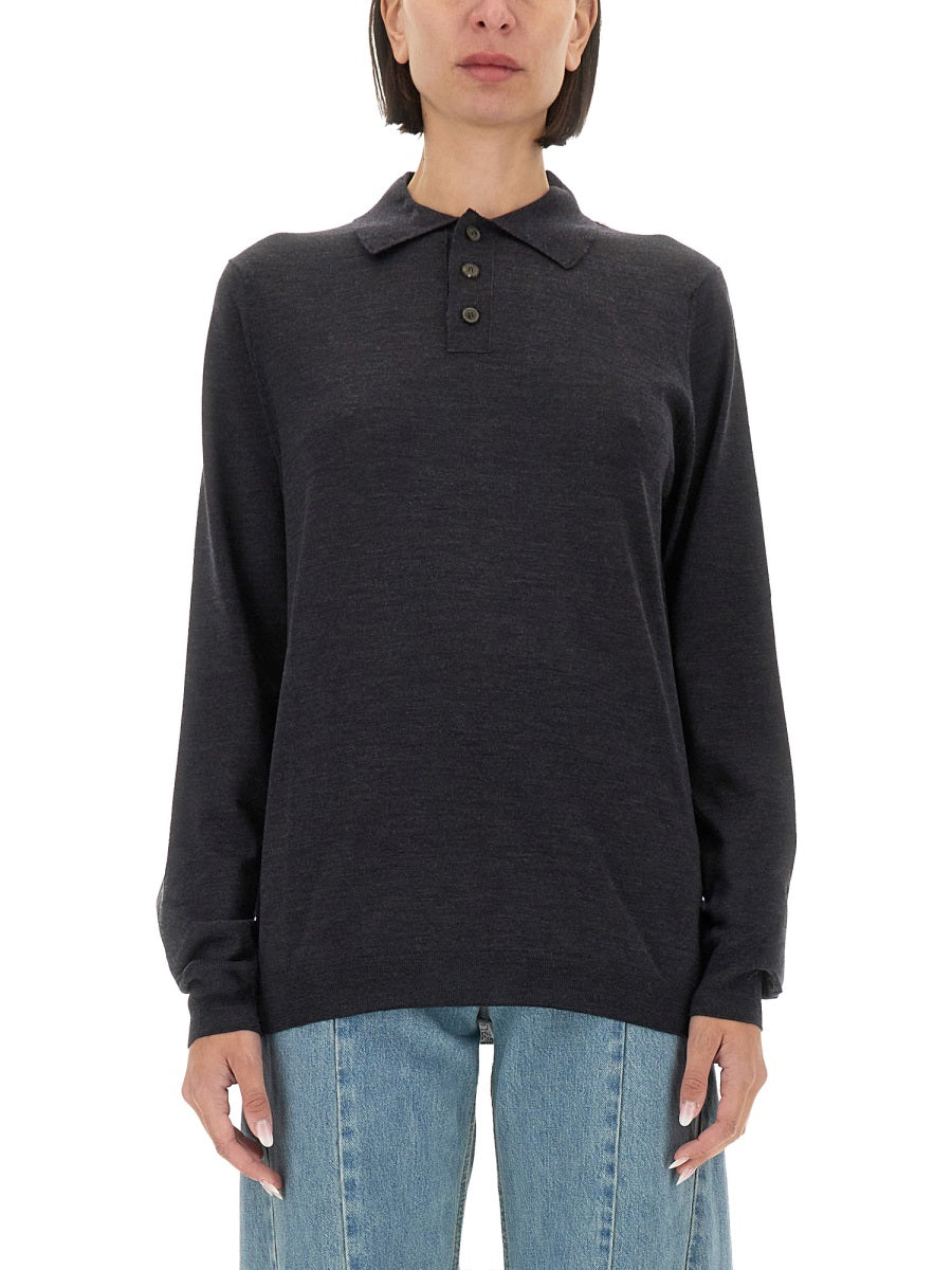 MAISON MARGIELA Elegant Regular Fit Wool T-Shirt - Size S