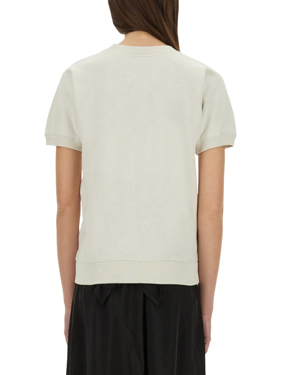 MAISON MARGIELA Short-Sleeved Sweatshirt in Regular Fit - Women’s Size S