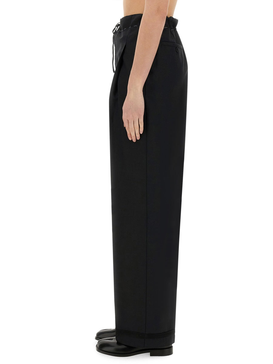 MAISON MARGIELA Mohair Wool Trousers for Women - SS25 Collection