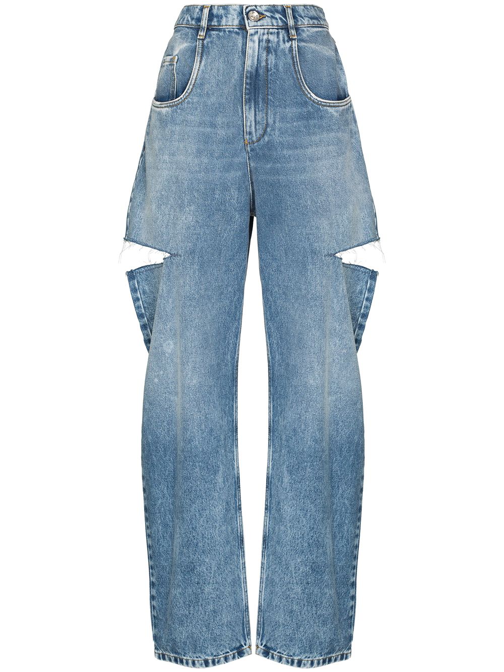 MAISON MARGIELA High Waist Cut-Out Denim Jeans