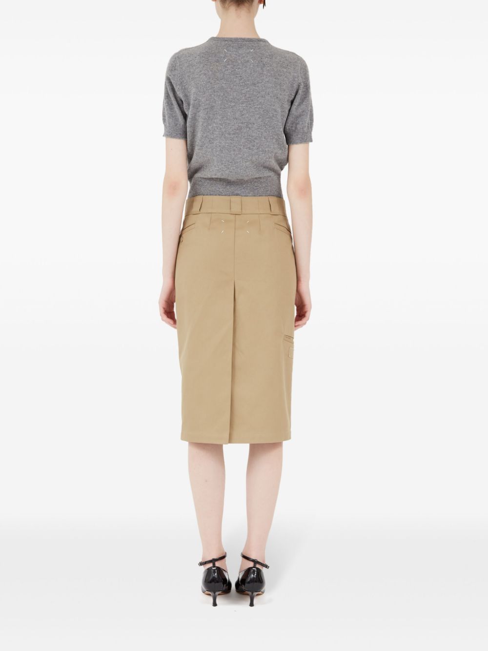 MAISON MARGIELA Cotton Blend Midi Skirt