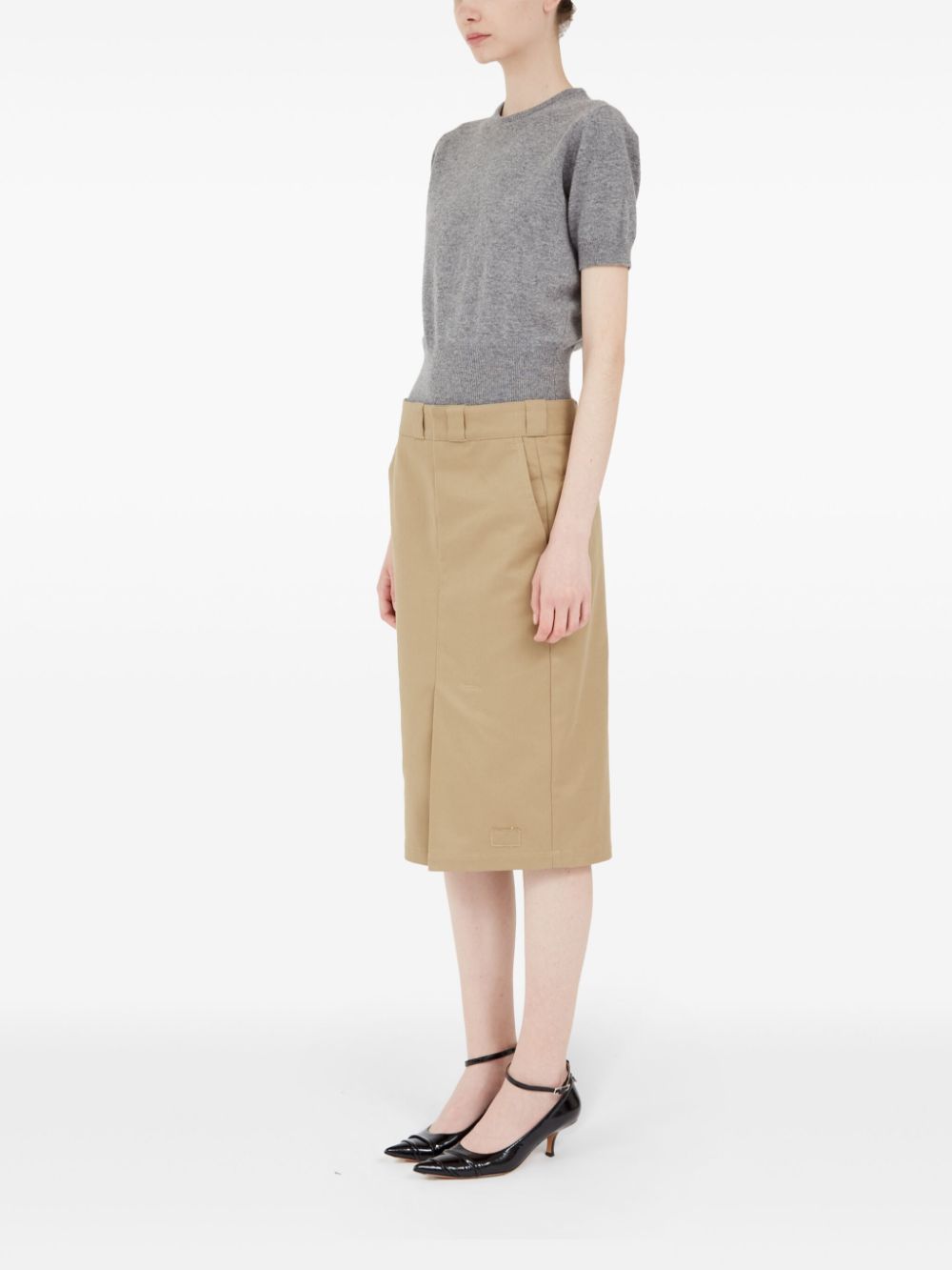MAISON MARGIELA Cotton Blend Midi Skirt