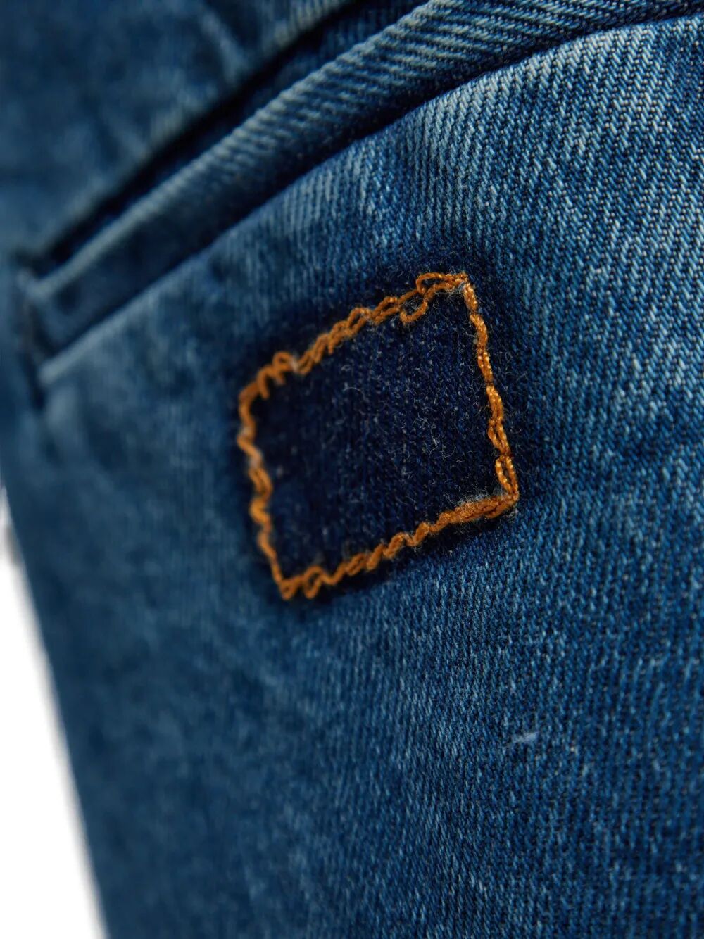 MAISON MARGIELA Denim Pencil Skirt with Slits - Midi Length