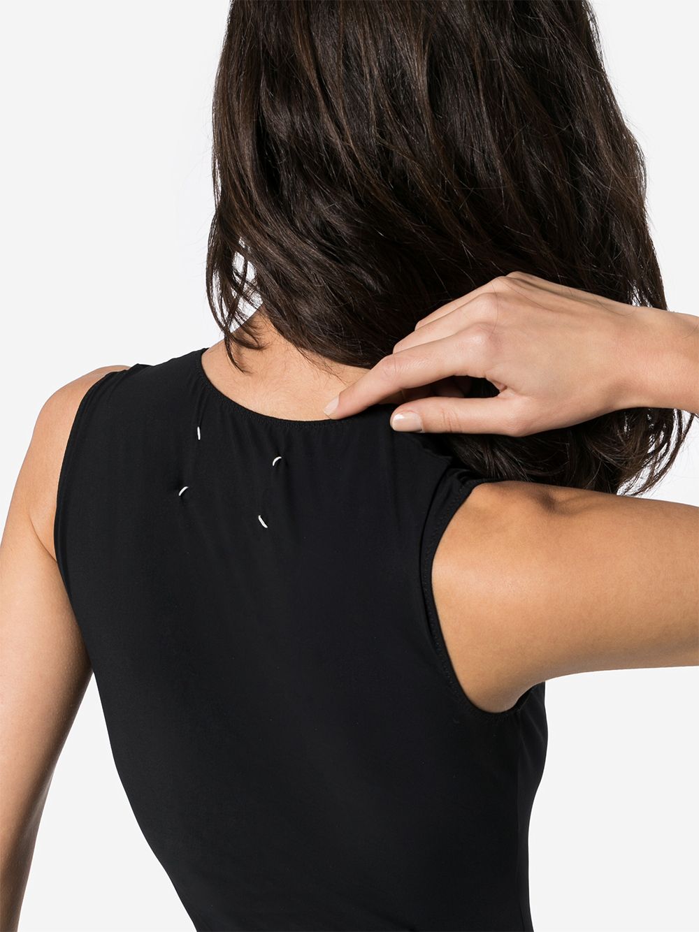 MAISON MARGIELA Sleeveless Viscose Bodysuit - Size 40