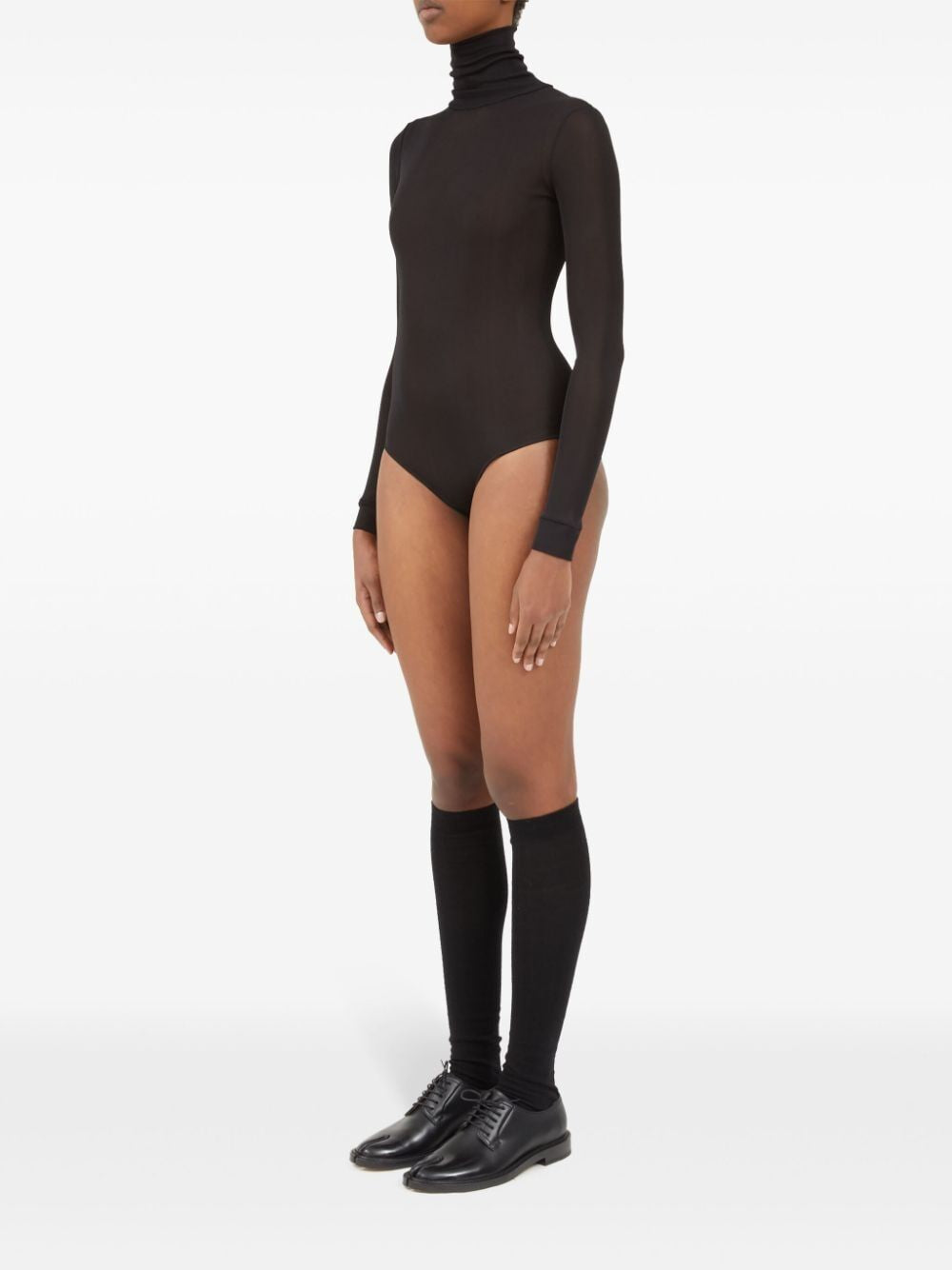 MAISON MARGIELA High Neck Long Sleeve Bodysuit