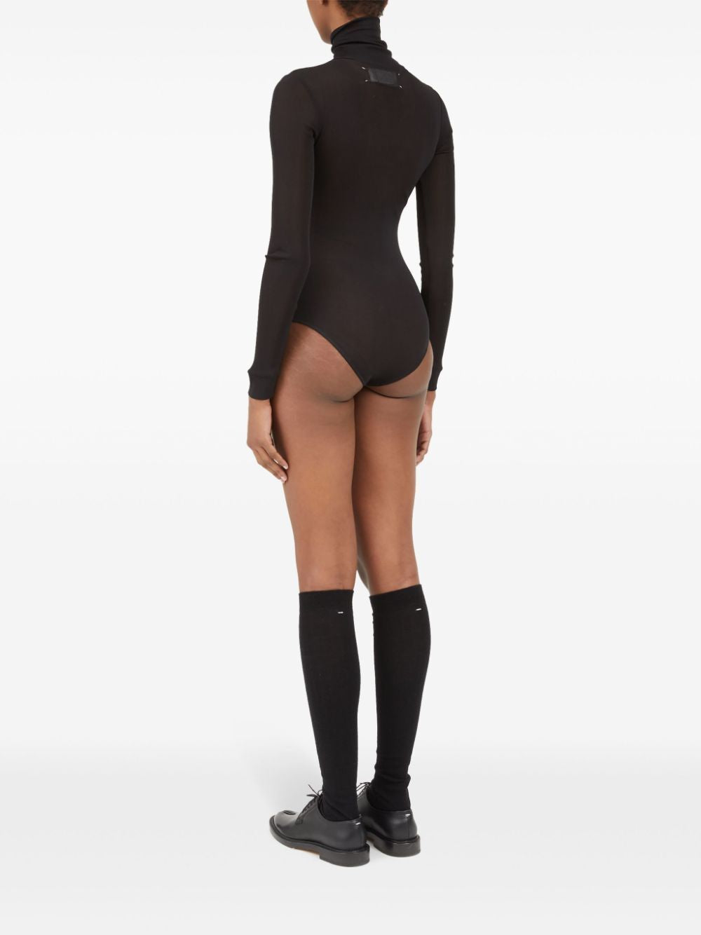 MAISON MARGIELA High Neck Long Sleeve Bodysuit
