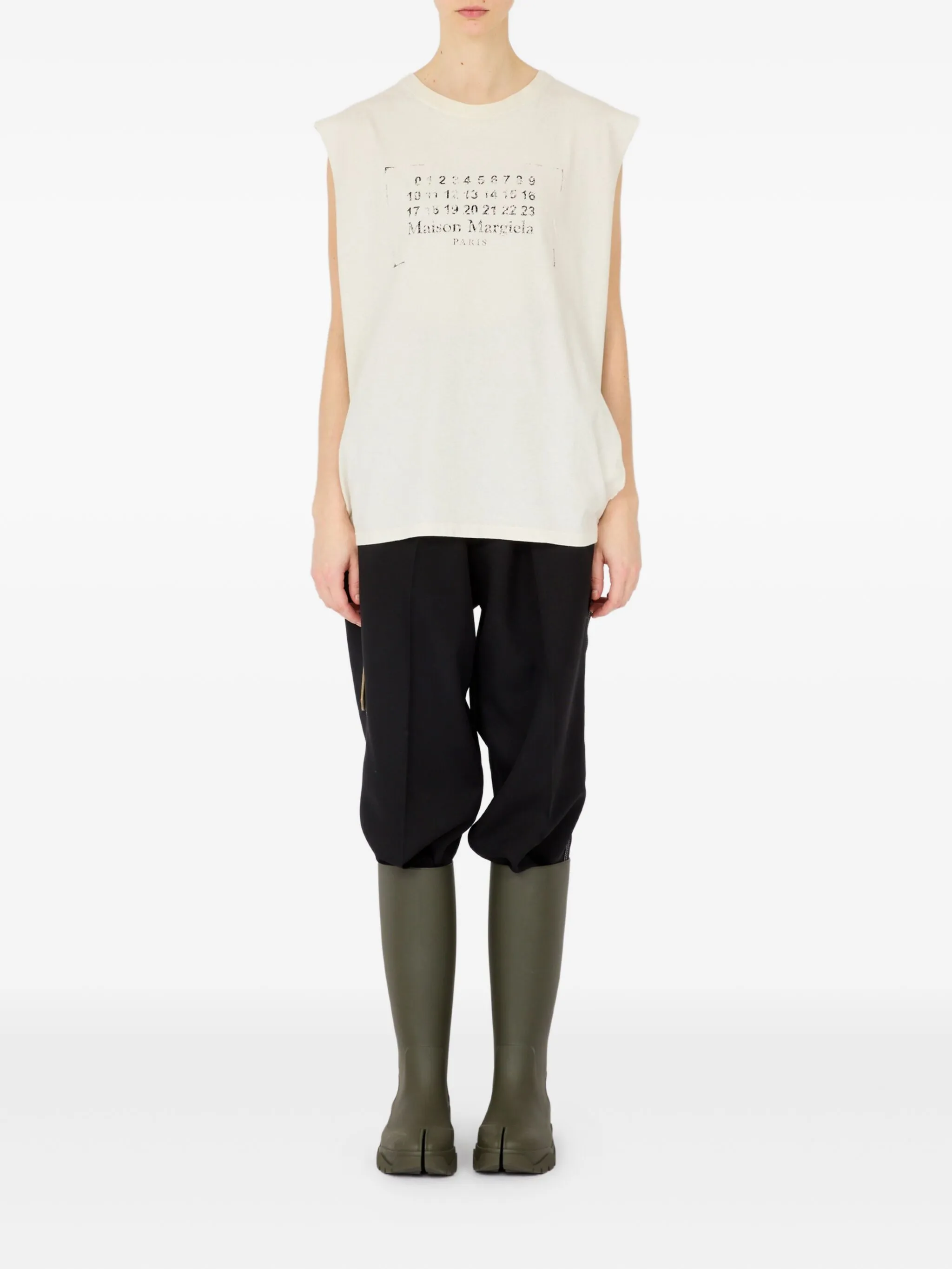 MAISON MARGIELA Sleeveless Cotton Tank Top
