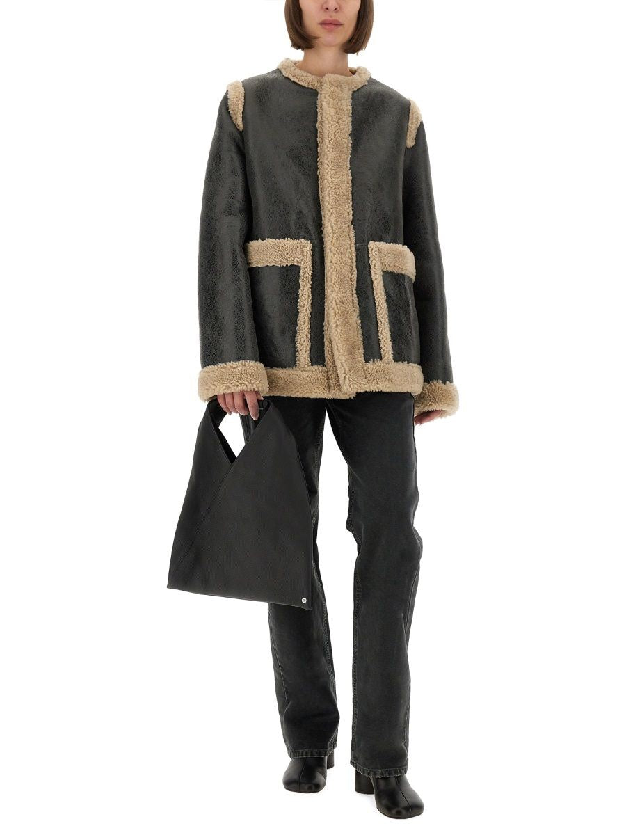 MM6 MAISON MARGIELA Shearling Jacket - Size 40 IT