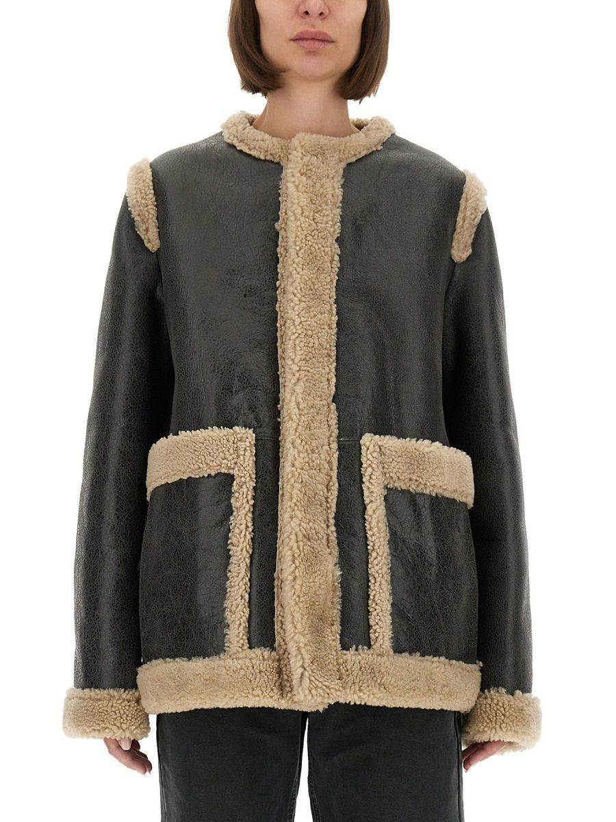 MM6 MAISON MARGIELA Shearling Jacket - Size 40 IT