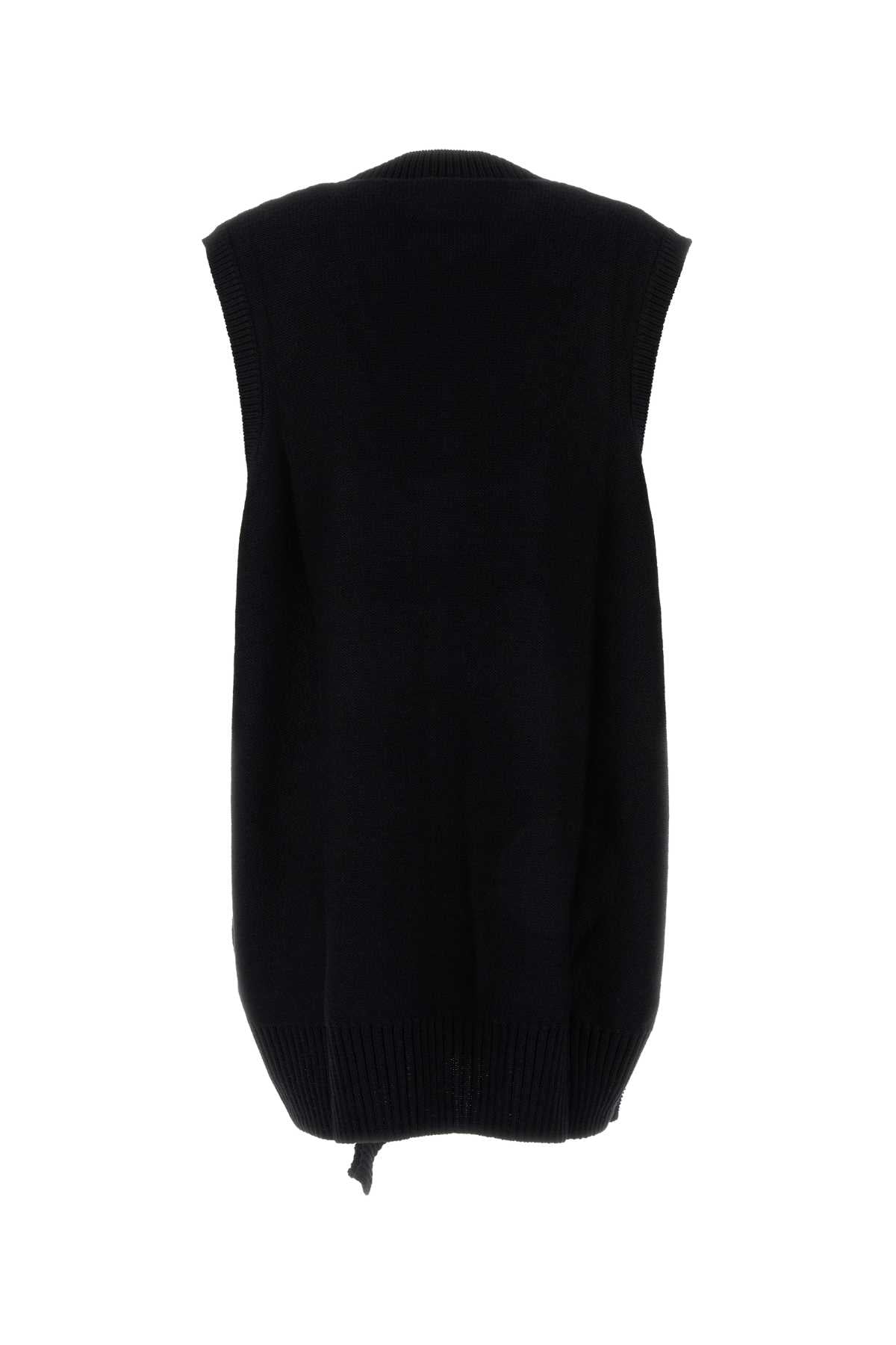 MM6 MAISON MARGIELA Chic Women's Wool and Acrylic Mini Dress