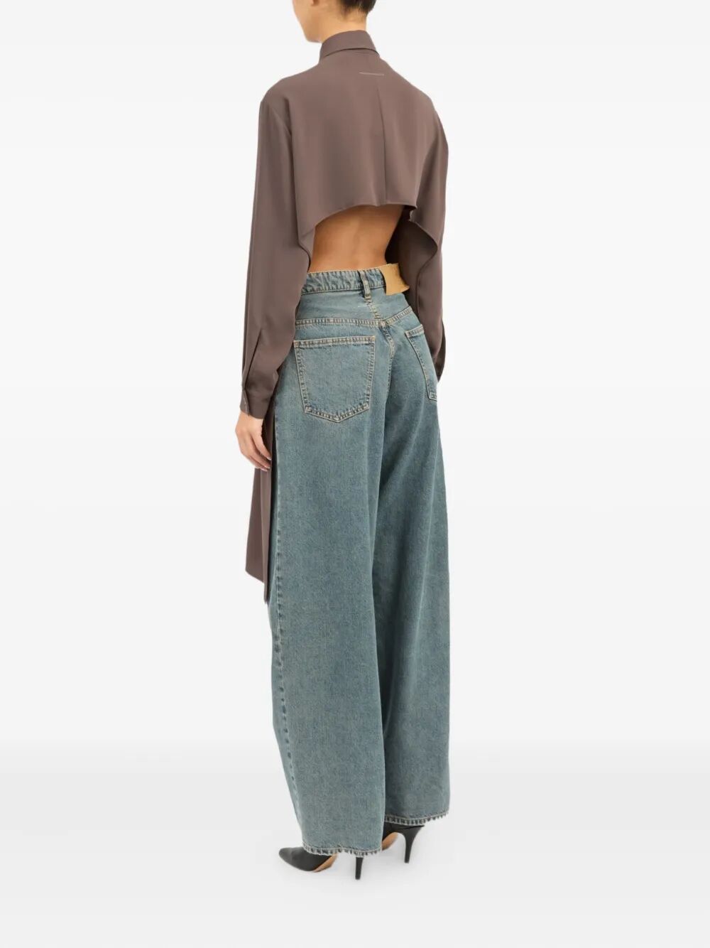 MM6 MAISON MARGIELA Long Sleeve Shirt - Women's Fall Fashion