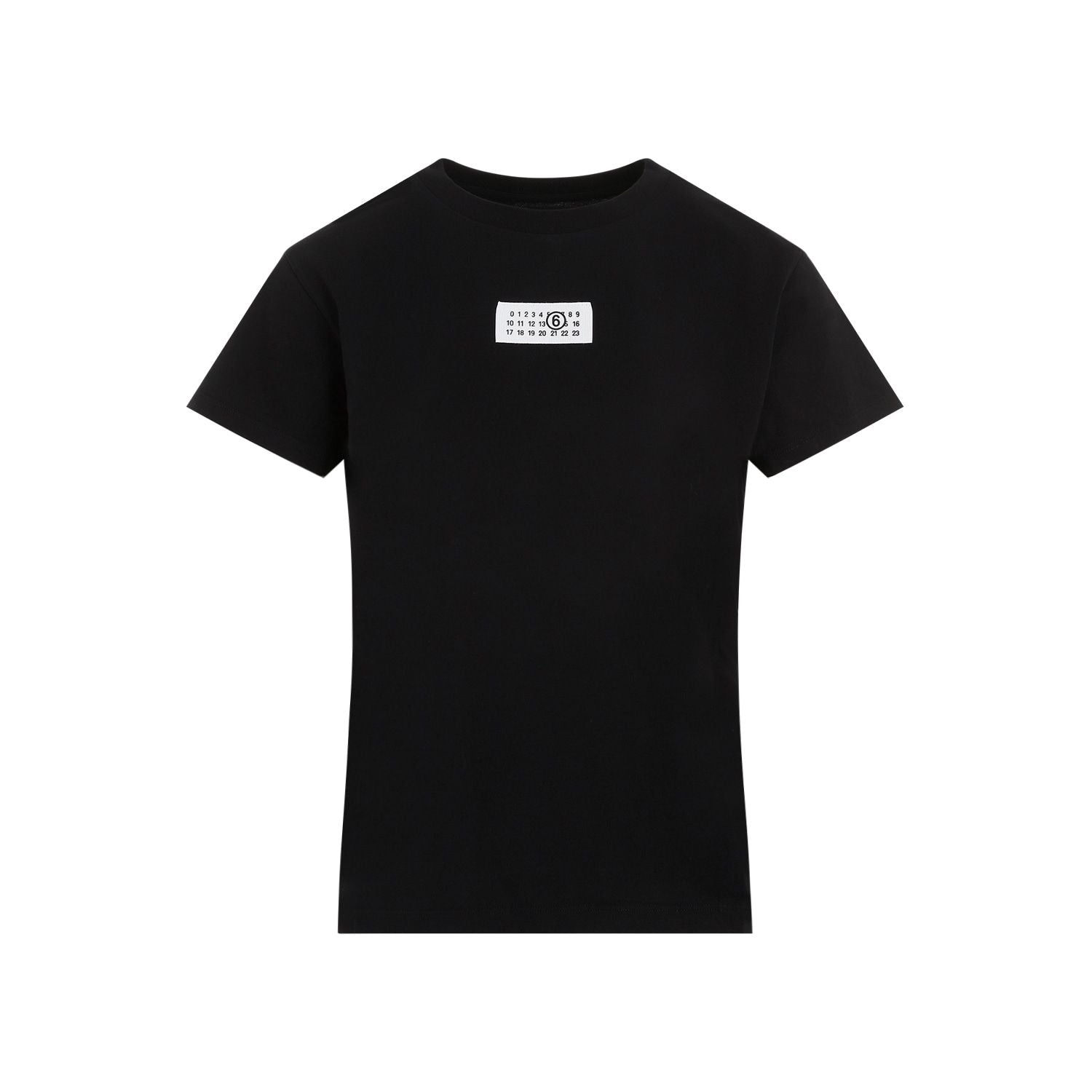 MM6 MAISON MARGIELA Slightly Cropped Numeric Cotton T-Shirt - Size S