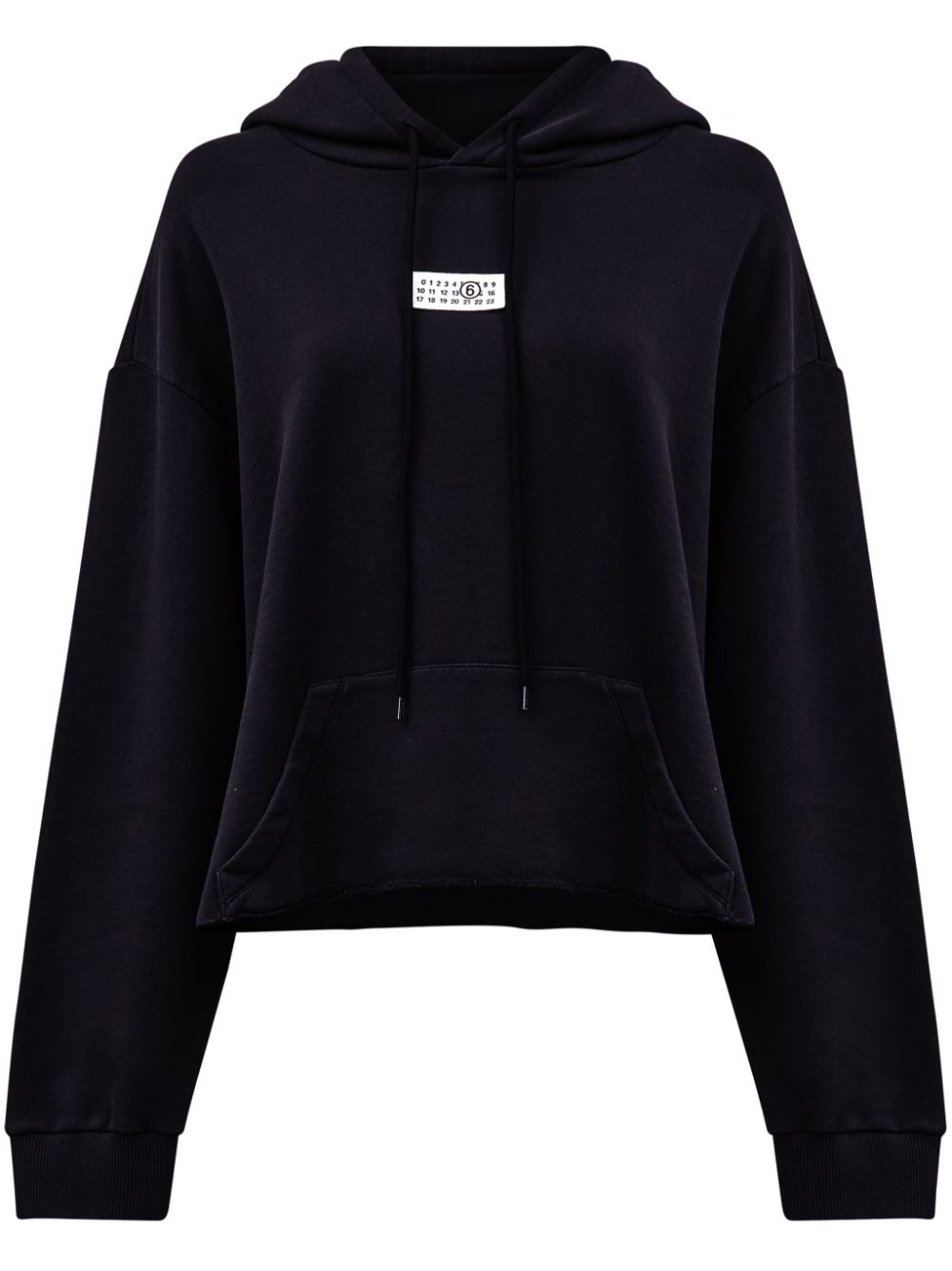MM6 MAISON MARGIELA Logo Cotton Hoodie with Pouch Pocket