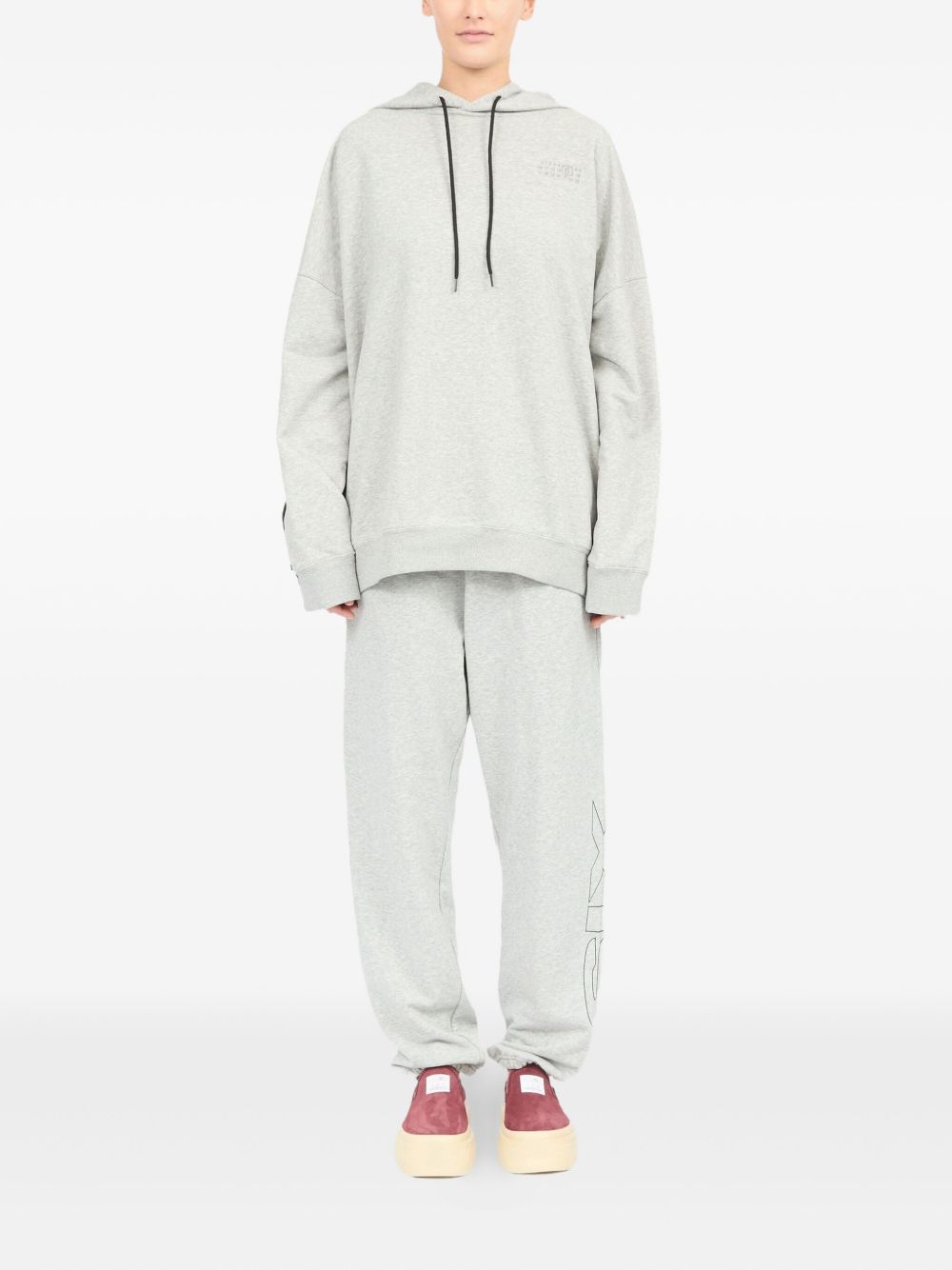 MM6 MAISON MARGIELA Two-Tone Hooded Sweatshirt for Women