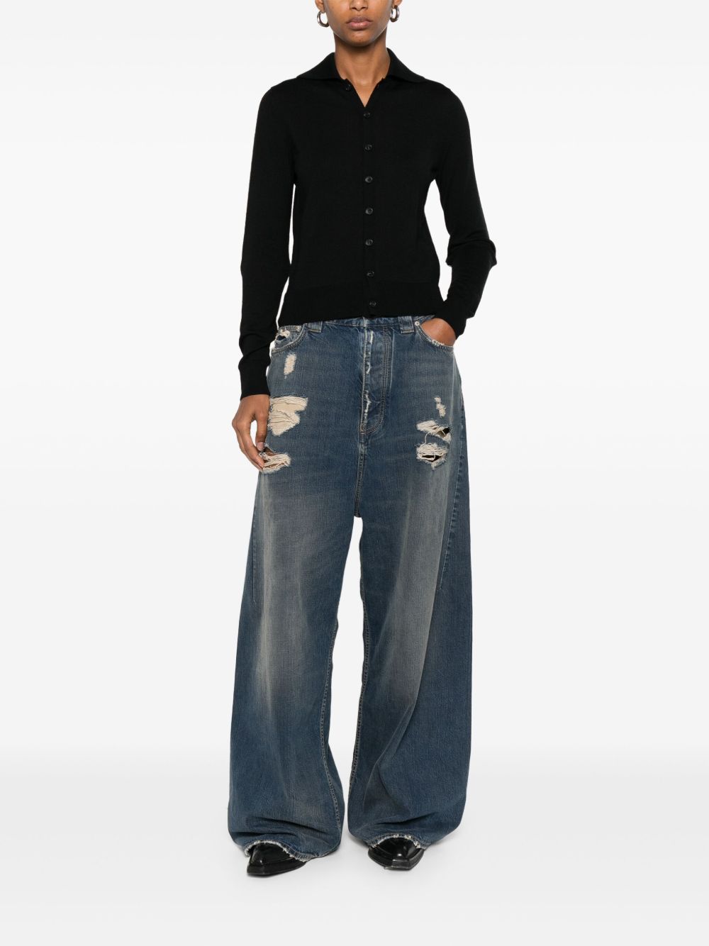 MM6 MAISON MARGIELA Button-Up Long Sleeve Shirt - Women